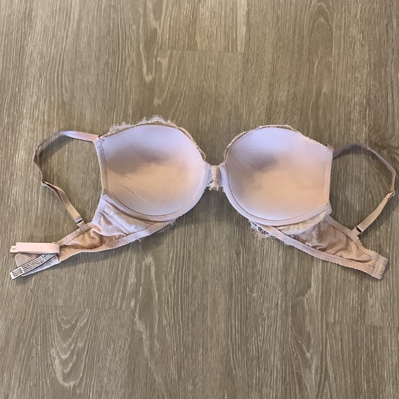 VICTORIA’S SECRET Push Up Bra in Nude and Silver Bejewelled Straps - Picture 6 of 6